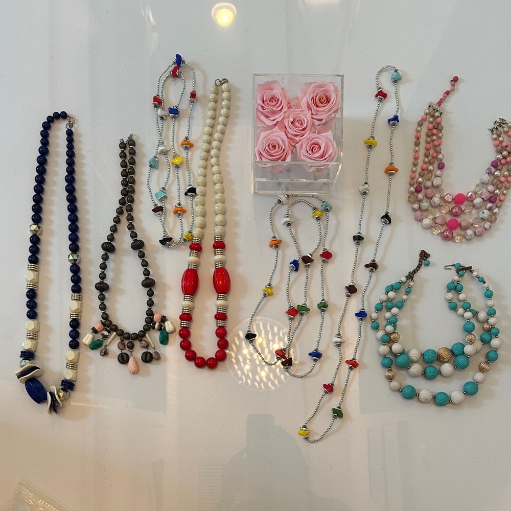 Colorful Beaded Necklace Set 8